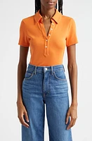 Veronica Beard Kearney Stretch Cotton Polo at Nordstrom,