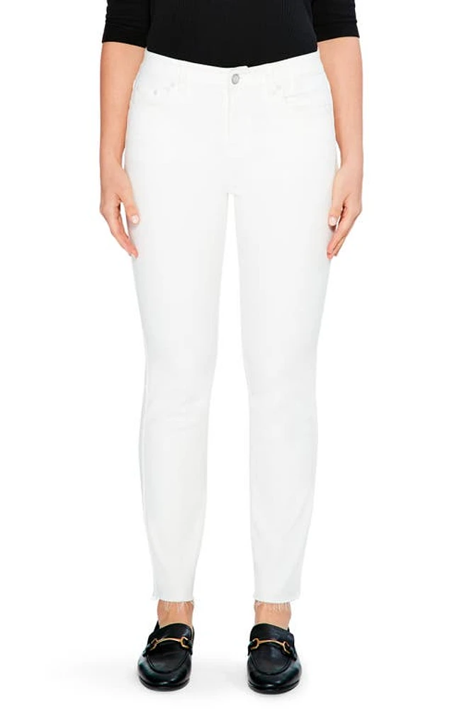 NIC+ZOE Ankle Straight Leg Jeans Paper White at Nordstrom,