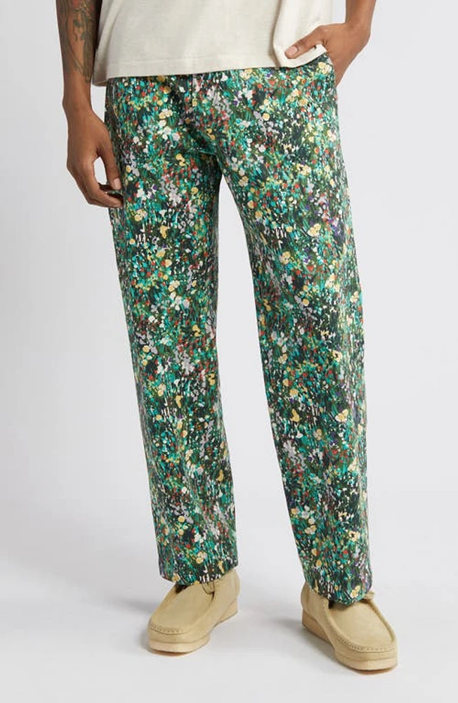 Obey Hardwork Carpenter Pants Floral Multi at Nordstrom,