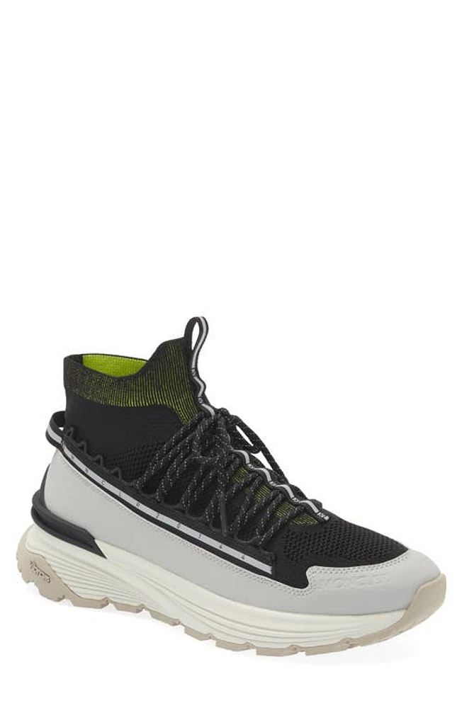 Moncler Monte Runner High Top Sneaker in Black at Nordstrom, Size 7Us