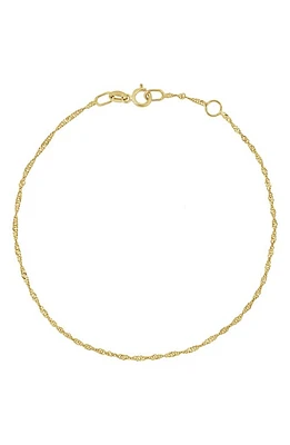 Bony Levy 14K Gold Twisted Chain Bracelet in 14K Yellow Gold at Nordstrom, Size 7