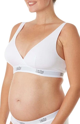 Cache Coeur Life Maternity/Nursing Bralette White at Nordstrom,