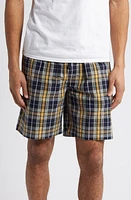 Majestic International Sun-Daze Cotton Seersucker Lounge Shorts Blue at Nordstrom,