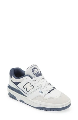 New Balance 550 Basketball Sneaker in White/Vintage Indigo at Nordstrom, Size 11 M