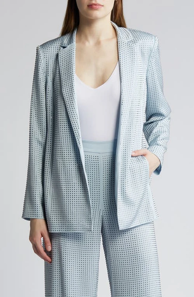 KOBI HALPERIN Brett Rhinestone Embellished Silk Wrap Jacket Chambre at Nordstrom,