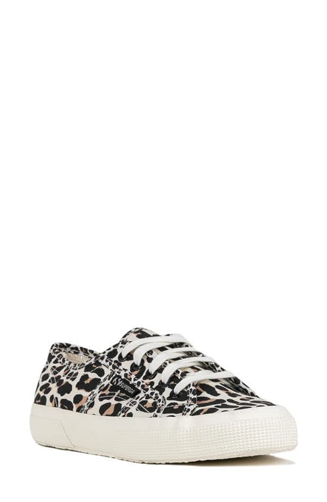 Superga 2750 Sneaker Light Beige Leopard Avorio at