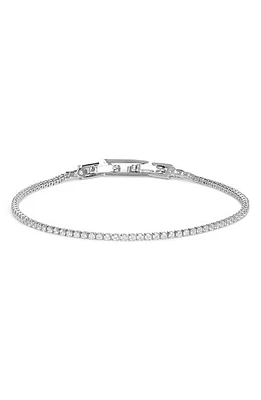 Nordstrom 1.5mm Cubic Zirconia Tennis Bracelet in Clear- Silver at Nordstrom