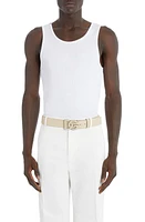 Dolce & Gabbana Cotton Rib Tank Bianco Ottico at Nordstrom, Us