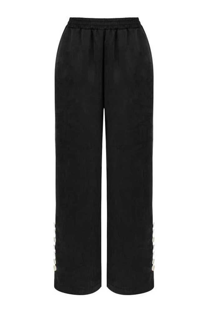 Nocturne Wide Leg Pants in Black at Nordstrom