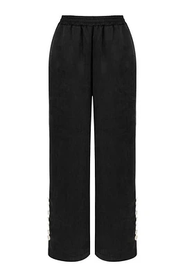 Nocturne Wide Leg Pants in Black at Nordstrom