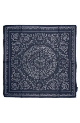 Versace Barocco Print Silk Square Scarf in Black at Nordstrom