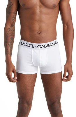 Dolce & Gabbana Cotton Stretch Jersey Boxer Briefs White at Nordstrom,