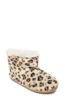 Minnetonka Betty Bootie in Cream Leopard Print at Nordstrom, Size Large