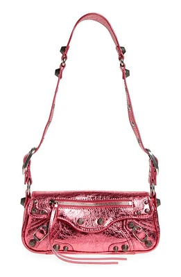 Balenciaga X-Small Le Cagole Metallic Leather Shoulder Bag in Pink at Nordstrom