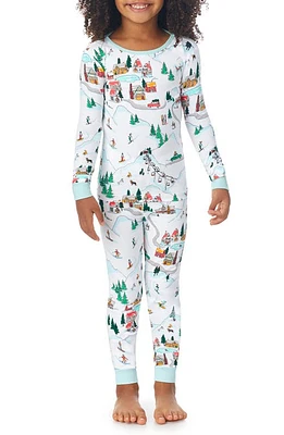 BedHead Pajamas BedHead Kids' Fitted Two-Piece Pajamas in Ski Village at Nordstrom, Size 2T