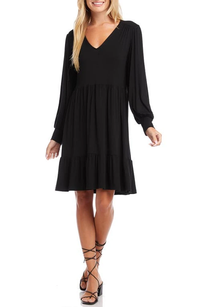 Karen Kane Tiered Long Sleeve Dress at Nordstrom,