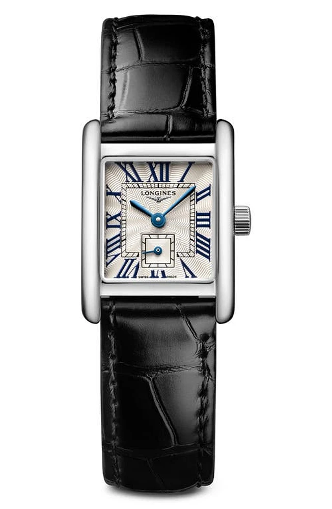 Longines DolceVita II Automatic Leather Strap Watch