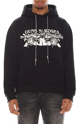 Cult of Individuality Studded Guns N' Roses Graphic Hoodie in Black at Nordstrom, Size Small