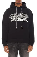 Cult of Individuality Studded Guns N' Roses Graphic Hoodie in Black at Nordstrom, Size Small