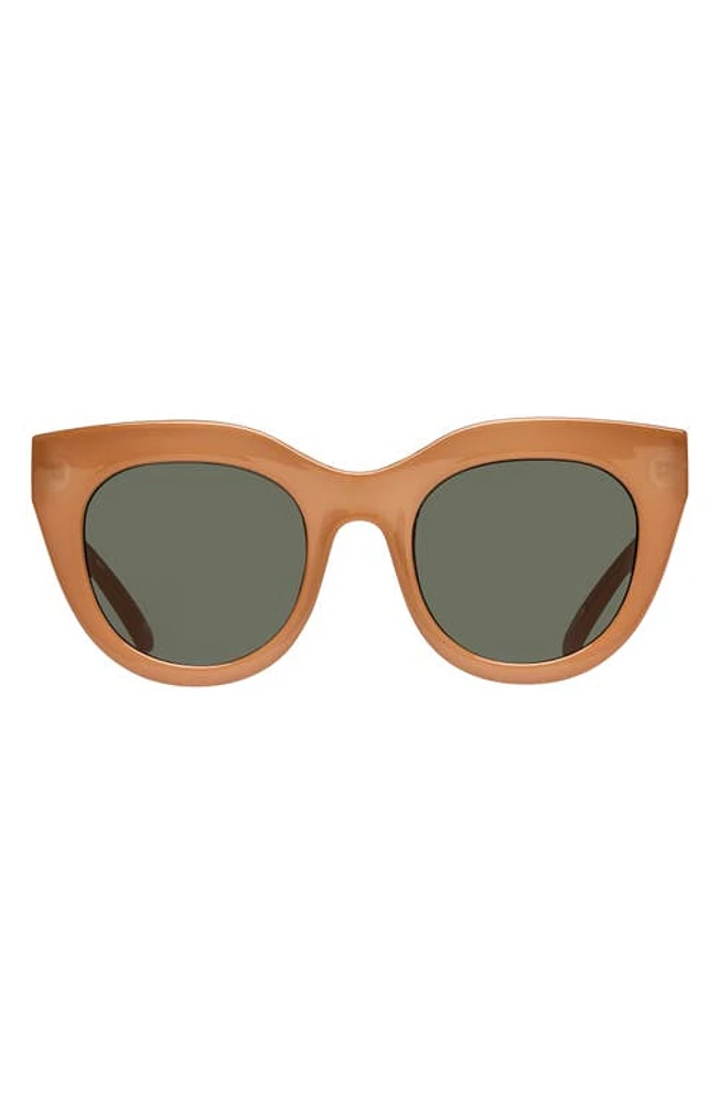 Le Specs Air Heart 51mm Sunglasses in Caramel/Khaki at Nordstrom