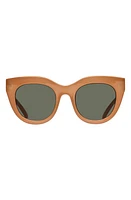 Le Specs Air Heart 51mm Sunglasses in Caramel/Khaki at Nordstrom