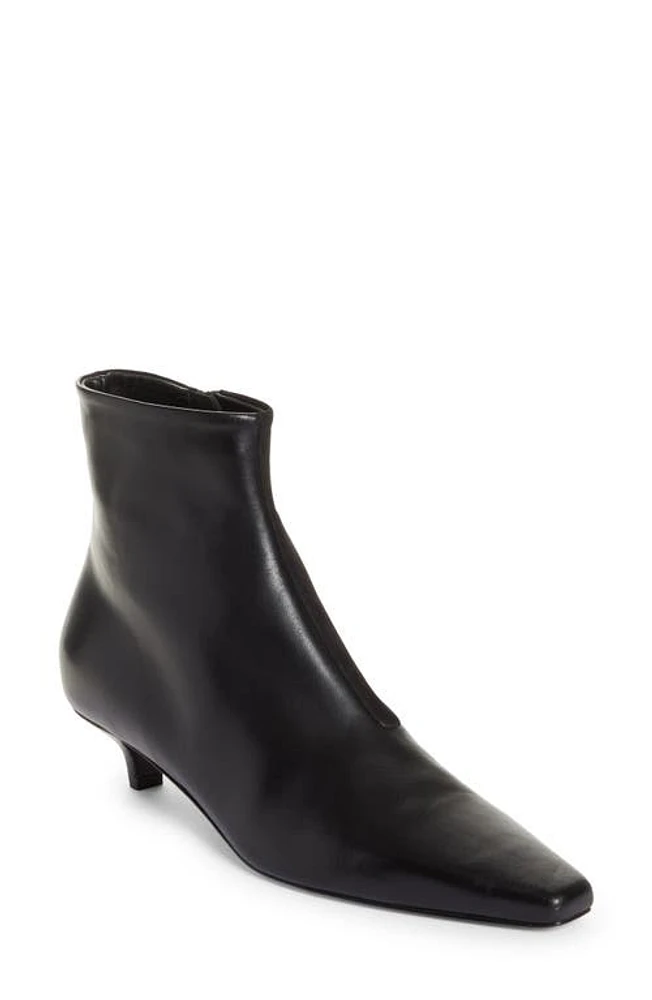 TOTEME Kitten Heel Slim Ankle Boot Black at Nordstrom,