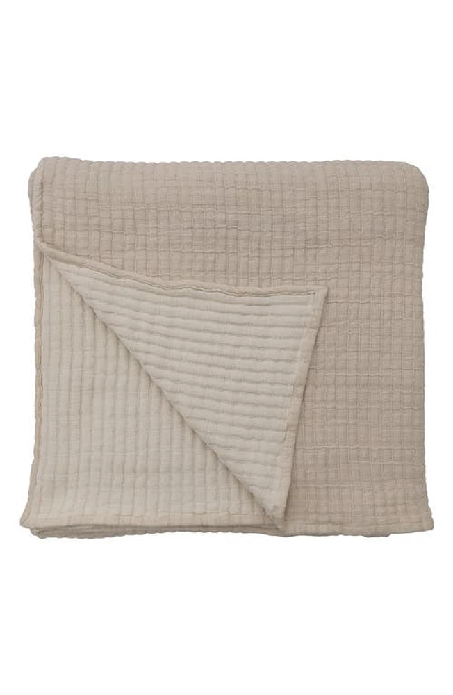 Pom Pom at Home Vancouver Cotton Gauze Coverlet in Natural at Nordstrom, Size Twin