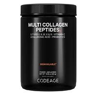 Codeage Multi Collagen Peptides + Probiotics Black Edition, Vitamin C, Hyaluronic Acid, 10.58 oz in White at Nordstrom