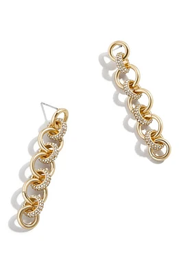 BaubleBar Pavé Chain Link Drop Earrings in Clear at Nordstrom