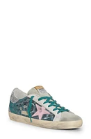 Golden Goose Super-Star Low Top Sneaker in Purple Black Leo/Ice/Pink at Nordstrom, Size 6Us