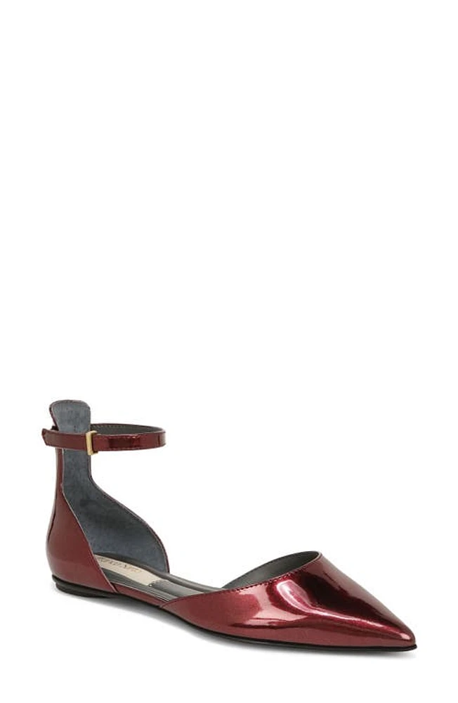 Franco Sarto Racer Ankle Strap d'Orsay Pointed Toe Flat at Nordstrom