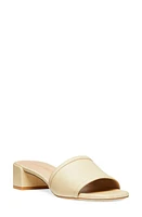 Stuart Weitzman Cayman 35 Block Slide Sandal in Natural. at Nordstrom, Size 12