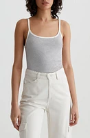 AG Claire Stripe Camisole White True Blue at Nordstrom,