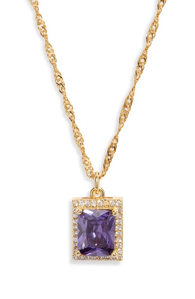 VIDAKUSH The Vixen Pendant Necklace in Purple at Nordstrom, Size 16