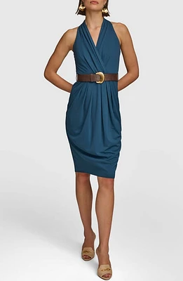 Donna Karan New York Belted Sleeveless Midi Dress at Nordstrom,