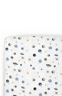 little unicorn Knit Crib Sheet in Small Planetary at Nordstrom