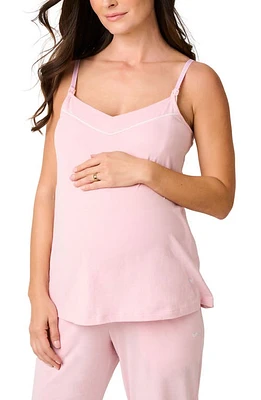 Petite Plume Luxe Pima Cotton Maternity/Nursing Camisole Pink at Nordstrom,