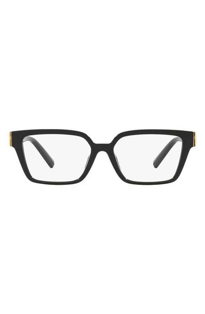 Tiffany & Co. 55mm Rectangular Optical Glasses in Black at Nordstrom