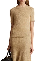 Khaite Luphia Short Sleeve Silk & Cashmere Sweater at Nordstrom,