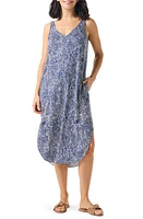 NIC+ZOE Dashing Dot Midi Tank Dress Indigo Multi at Nordstrom,