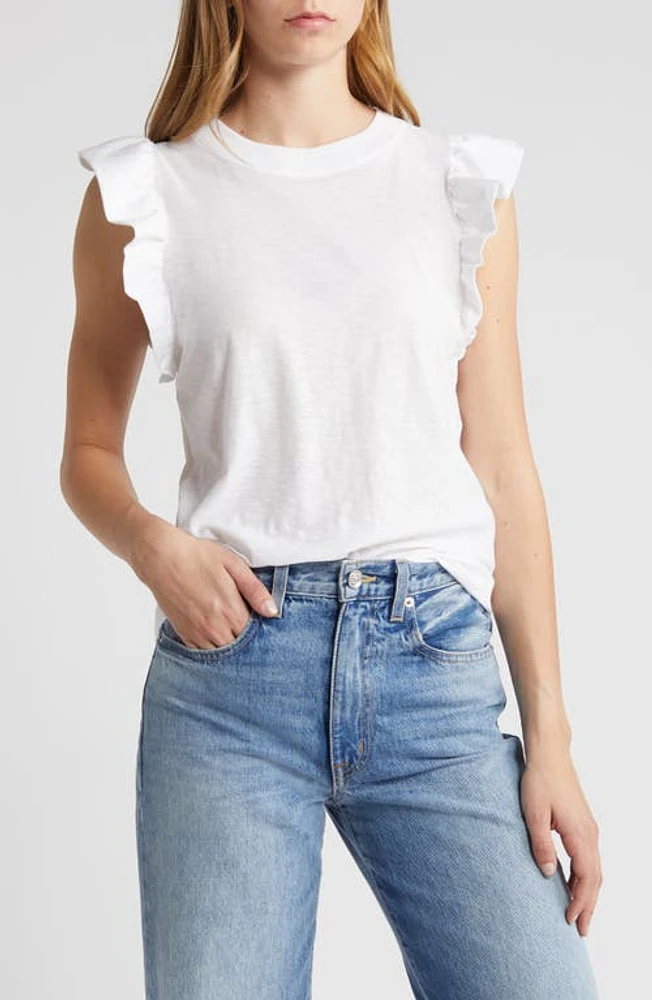 Nation LTD Paulette Ruffle Sleeve Top at Nordstrom,