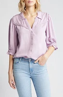 Wit & Wisdom Blouson Sleeve Western Button-Up Shirt at Nordstrom,