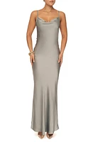 JLUXLABEL Down the Aisle Open Back Satin Gown at Nordstrom