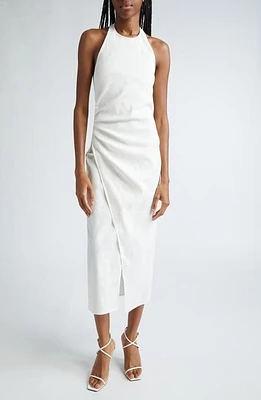 A. L.C. Sylvie Maxi Halter Dress White at Nordstrom,