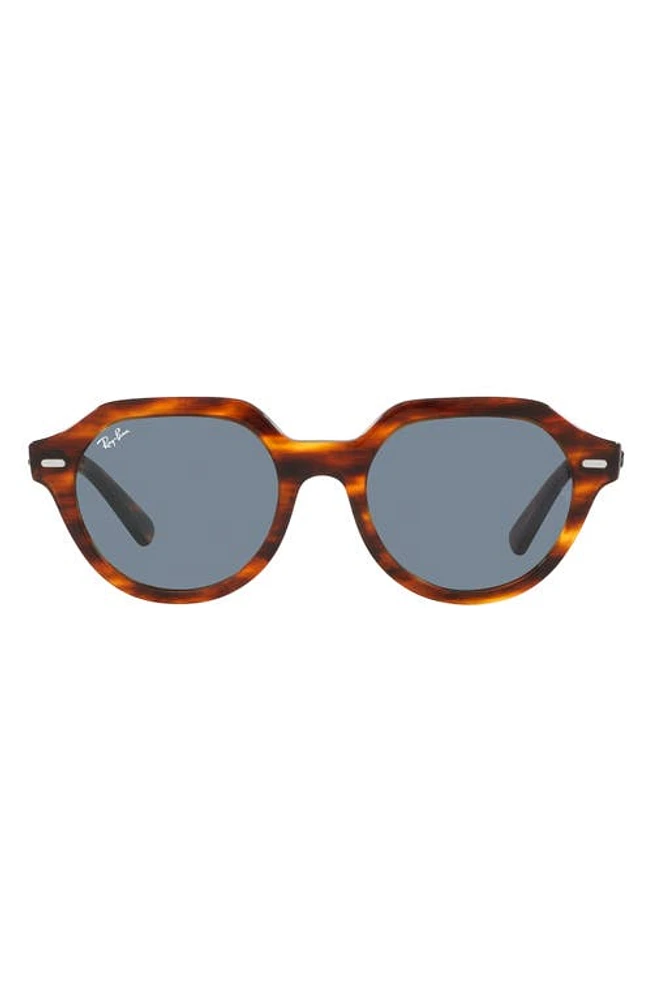 Ray-Ban Gina 51mm Square Sunglasses in Striped Havana at Nordstrom