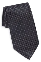 ZEGNA TIES Fili Flower Silk Tie in Navy at Nordstrom