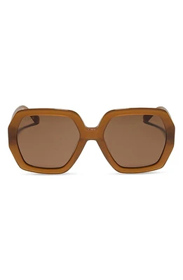 DIFF Nola 51mm Gradient Square Sunglasses in Taupe/Brown Gradient at Nordstrom