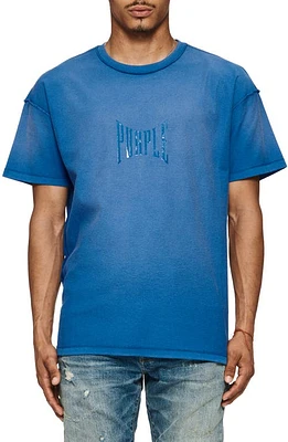 PURPLE BRAND Oversize Inside Out Graphic T-Shirt Blue at Nordstrom,