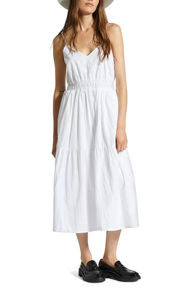 Brixton Sidney Cotton Midi Sundress White Solid at Nordstrom,