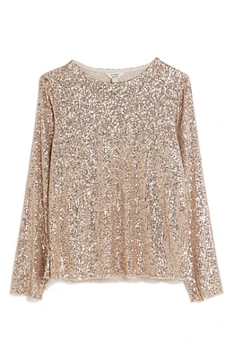 River Island Sequin Top Rose at Nordstrom,